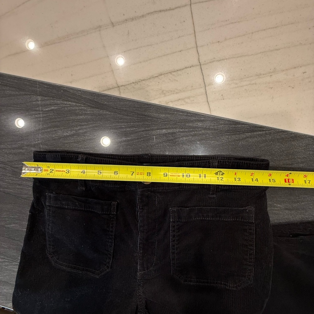 LOFT Black Wide Leg Corduroy Trousers - Picture 5 of 9